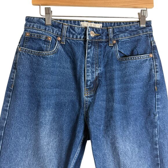 Free People We The Free High Rise Straight Leg Denim Blue Jeans Size 29 - Picture 3 of 9